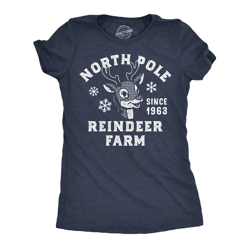 Muscle Women T Shirt for a Sporty and Casual LookNorth Pole Reindeer Farm Women's T Shirt