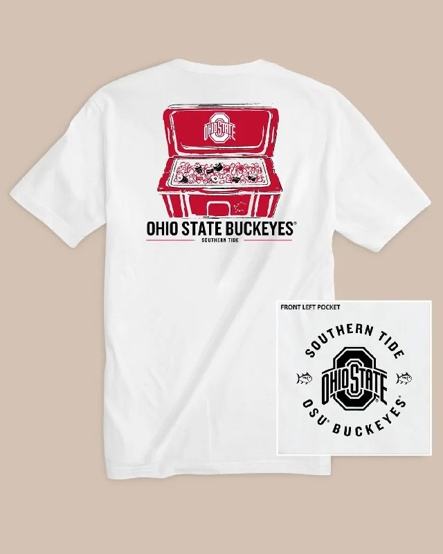 Distressed Women T Shirt with a Laid - Back AestheticOhio State Buckeyes Cooler Short Sleeve T-Shirt