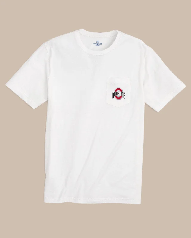 Floral Print Women T Shirt for a Feminine TouchOhio State Buckeyes Gameday Embroidered Short Sleeve T-Shirt