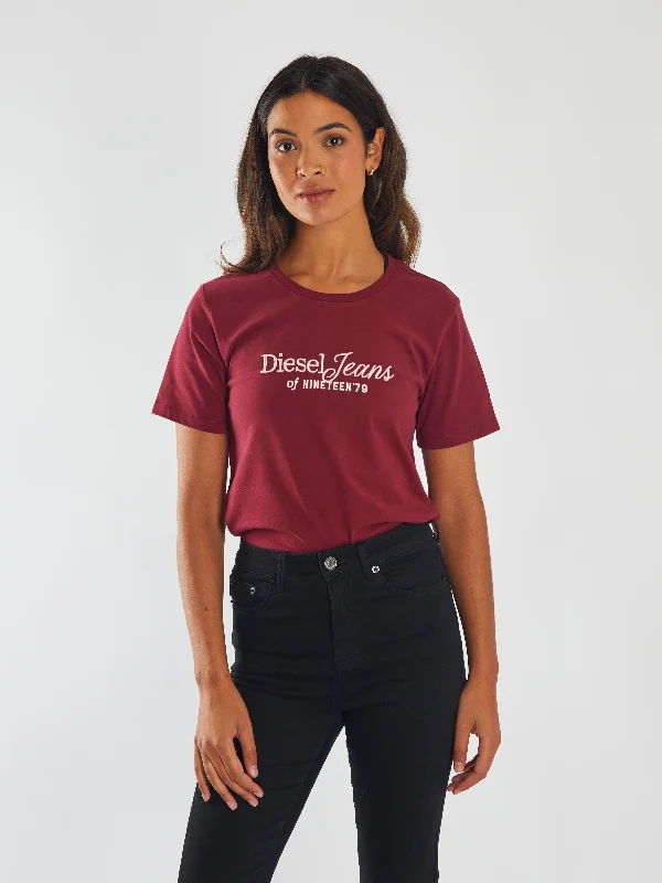 Sheer Women T Shirt for a Stylish and Alluring LookMartina Tee Cherry Lacquer