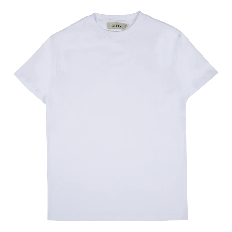 Striped Women T Shirt in a Classic PatternHeavyweight S/s T-white White