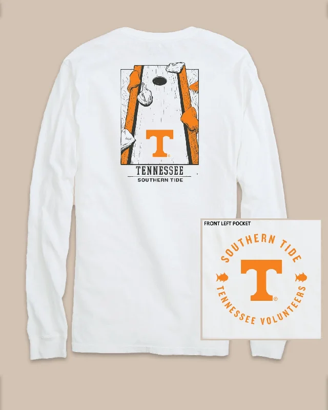 Long Sleeve Women T Shirt for Cooler WeatherTennessee Vols Gameday Cornhole Board T-Shirt