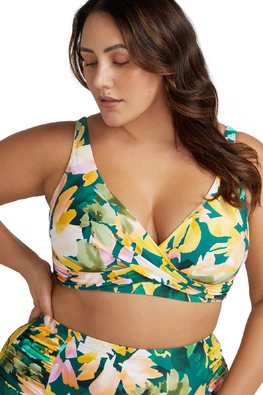 Tropical - themed bikini for a vacation - ready beach outfitLes Nabis Delacroix Multi Cup Bikini Top