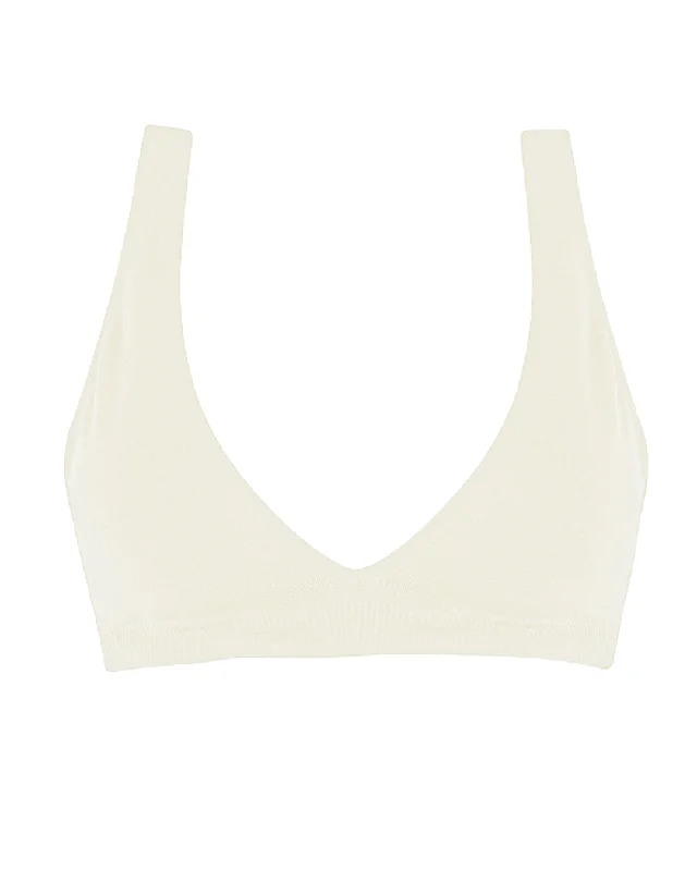 Plus - size bikini with full - coverage options for comfort and confidenceGRACEFUL Bikini Bra Top | Cream