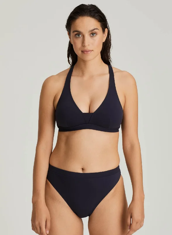 Monokini - style bikini with a unique one - piece - meets - bikini designPrima Donna Swimwear: Holiday Bikini Top With Removable Pads Midnight Blue