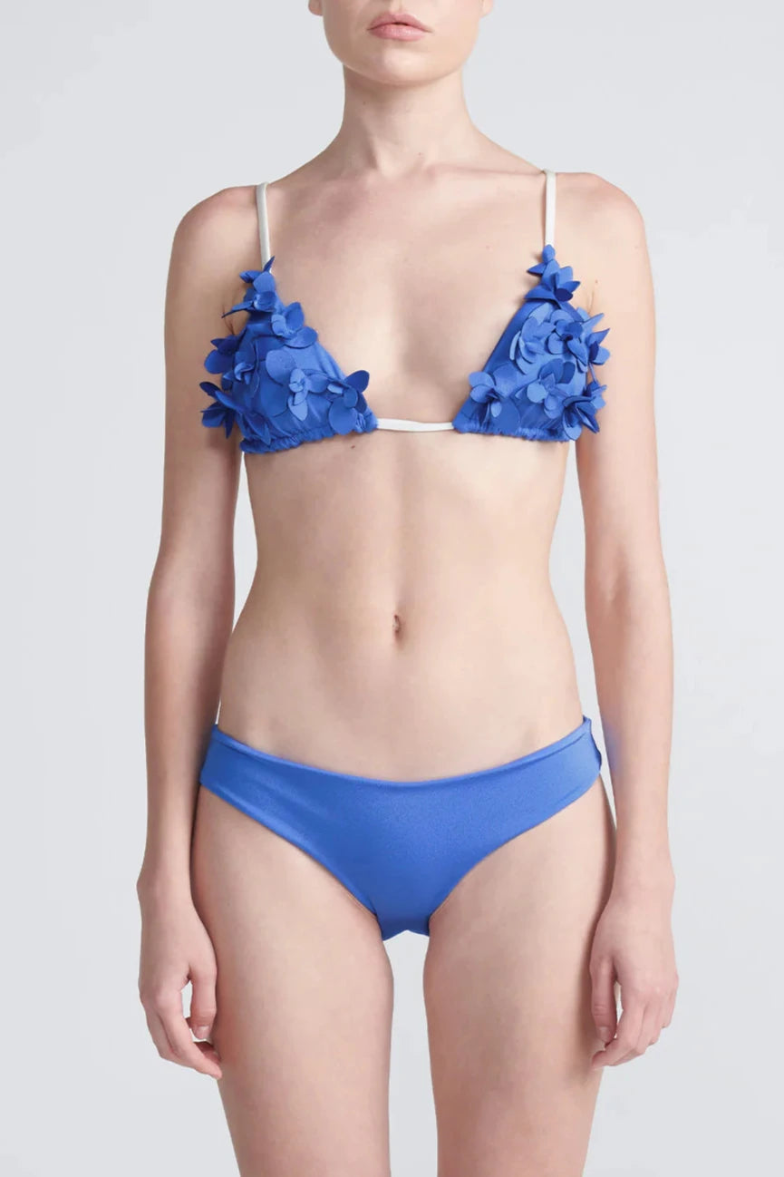 UV - protection bikini for safe sun exposure during beach daysTop Dichotomy Blue